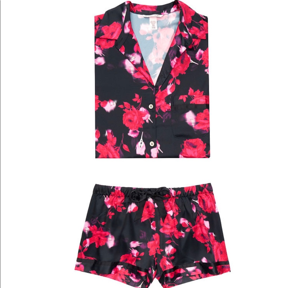 VIctoria’s Secret Satin Shorts PJ Set
